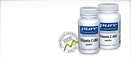 Vitamin C 400 gepuffert pure encaps. Kapseln 