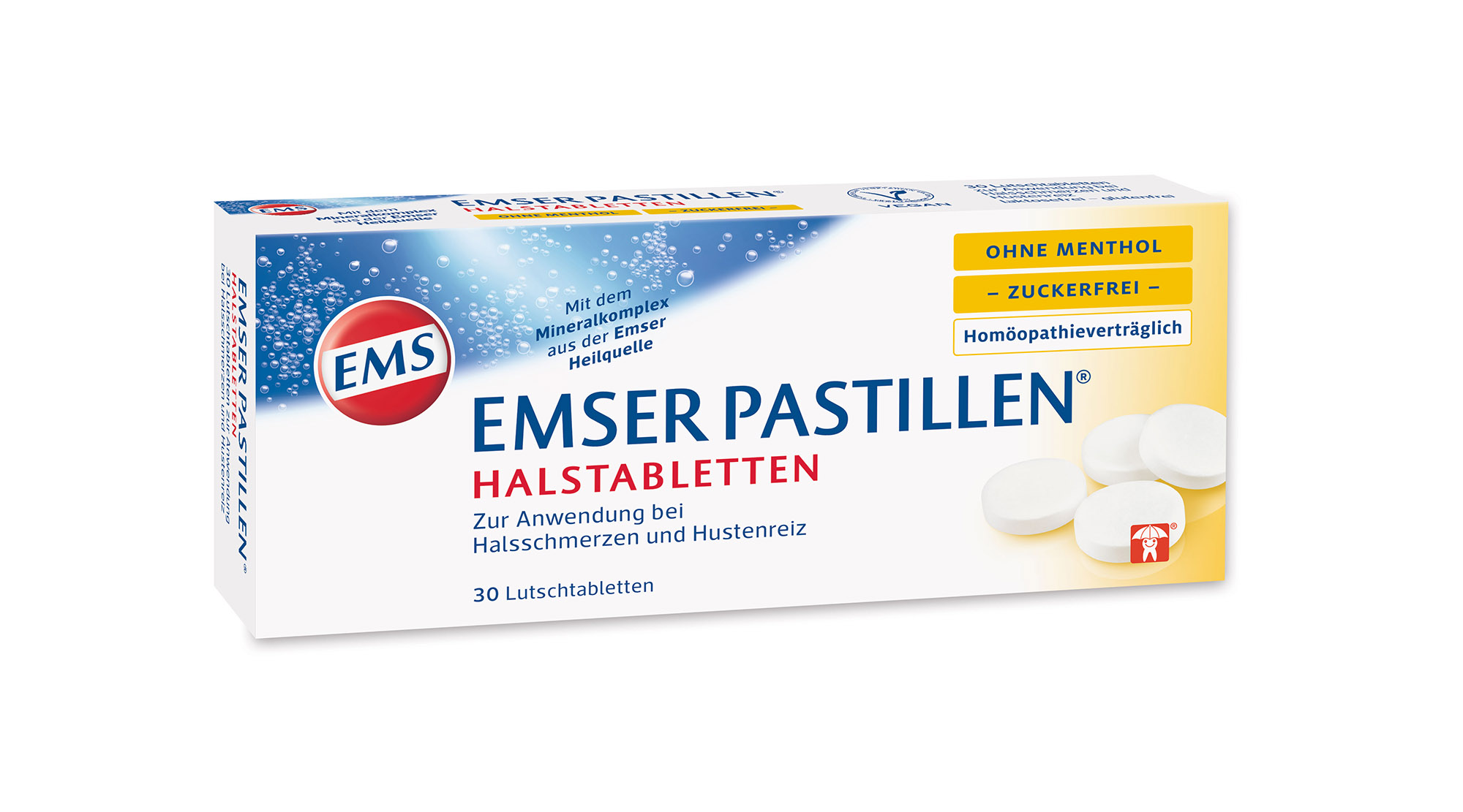 Emser Halstabletten zuckerfrei + Menthol 30 St